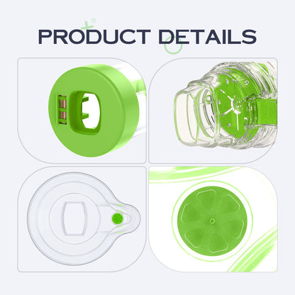 HEWEJA NESSI OTC Spacer – Handheld Inhaler Spacer for All Ages (Green Adult) | Anti-Static, Portable & Easy to Clean