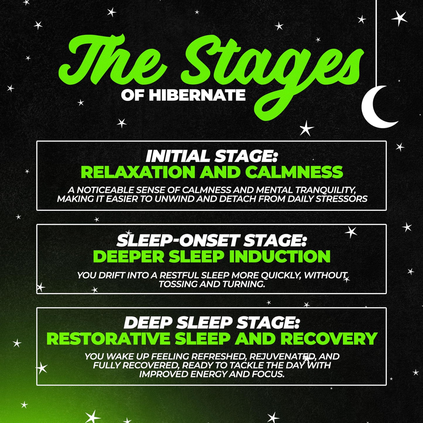 Hibernate Sleep Supplement - Complete Sleep Recovery Formula (30 Servings)