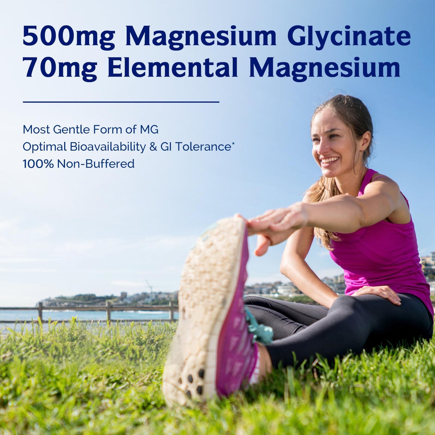 Innate Vitality Magnesium Glycinate 500mg | 70mg Elemental Mg | 240 Caps