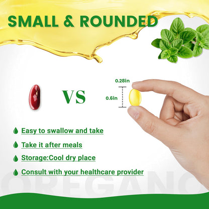 HIIHONE Oil of Oregano Softgels – Carvacrol 165mg & Thymoquinone
