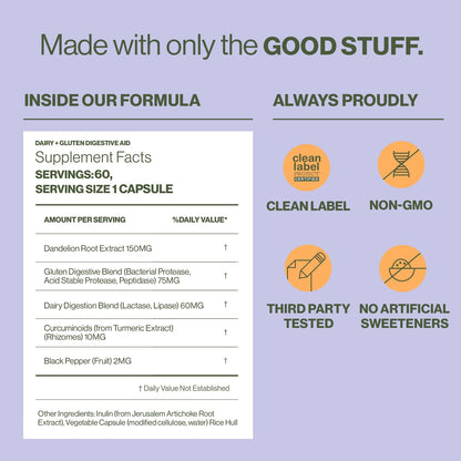 Hilma Digestive Enzymes for Women | Bloating Relief with Turmeric