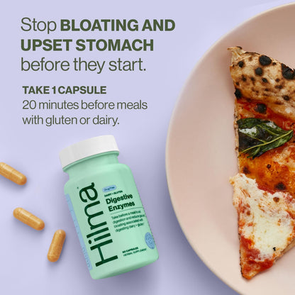 Hilma Digestive Enzymes for Women | Bloating Relief with Turmeric
