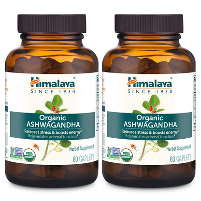 Himalaya Organic Ashwagandha Root – 120 Day Supply | Stress Relief & Energy Support