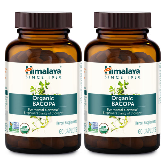 Himalaya Bacopa Monnieri Nootropic – Organic Mind Support, 750 mg, 60 Caplets
