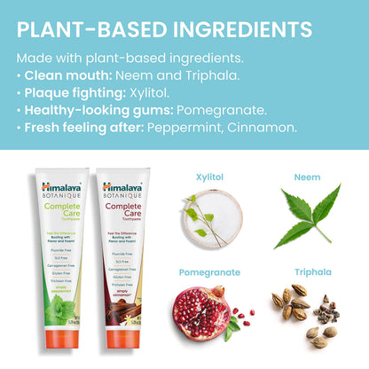 Himalaya Botanique Complete Care Toothpaste – Herbal, Fluoride Free