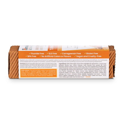 Himalaya Botanique Whitening Antiplaque Toothpaste – Mint, Turmeric & Coconut Oil – Fluoride-Free, Vegan