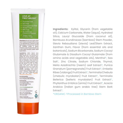 Himalaya Botanique Whitening Antiplaque Toothpaste – Bamboo & Sea Salt, Fluoride Free