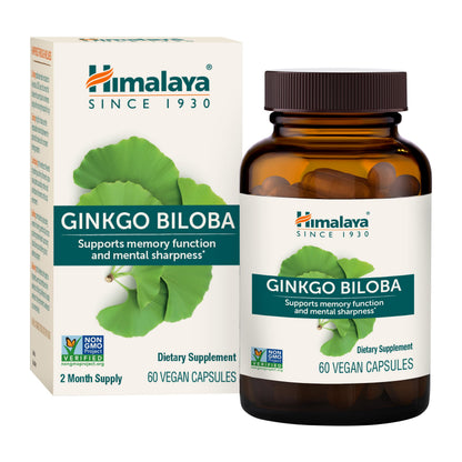 Himalaya Ginkgo Biloba 120 mg | 60 Day Supply | Memory & Focus Support