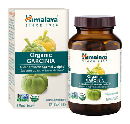 Himalaya Organic Garcinia Cambogia – 600 mg, 120 Plant-Based Caplets | USDA Organic