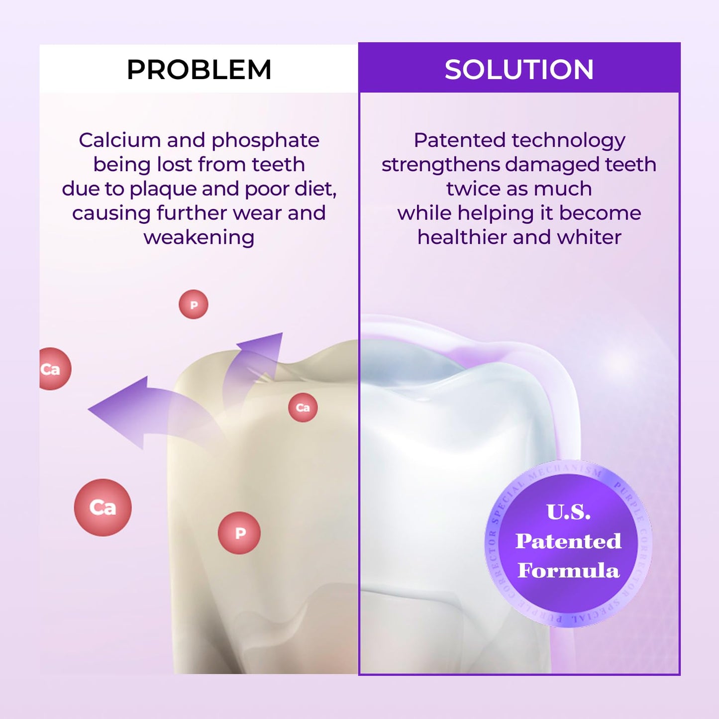 HIMALAYA PINKSALT Purple Whitening Toothpaste – Teeth Whitening, Deep Stain Remover, Vanilla Mint, 3 x 3.5 oz (3 Packs)