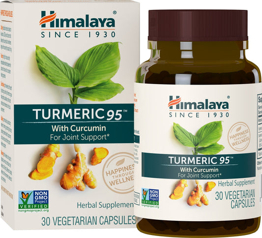 Himalaya Turmeric 95 – 600 mg, 30 Capsules | Joint Support, 95% Curcuminoids