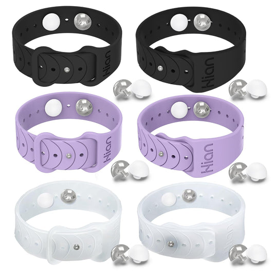 Hion Motion Sickness Bracelets – 3-Pair Acupressure Wristbands for Motion, Morning, and Pregnancy Nausea