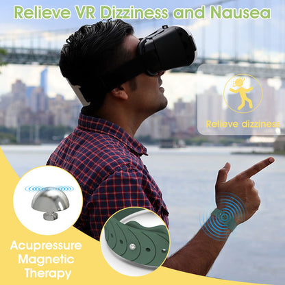 Hion Motion Sickness Bracelets – 3-Pair Acupressure Wristbands for Motion, Morning, and Pregnancy Nausea