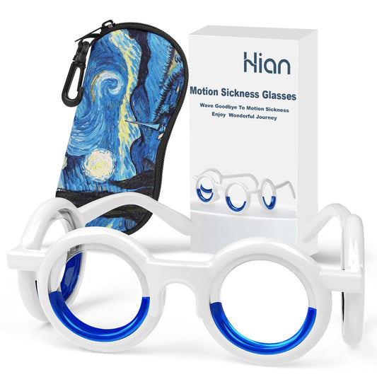 Hion Motion Sickness Glasses Starry – Ultra-Light Portable Travel Anti-Nausea Glasses