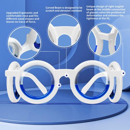 Hion Motion Sickness Glasses - Ultra-Light, No-Lens Liquid Glasses for Cars, Boats & Planes
