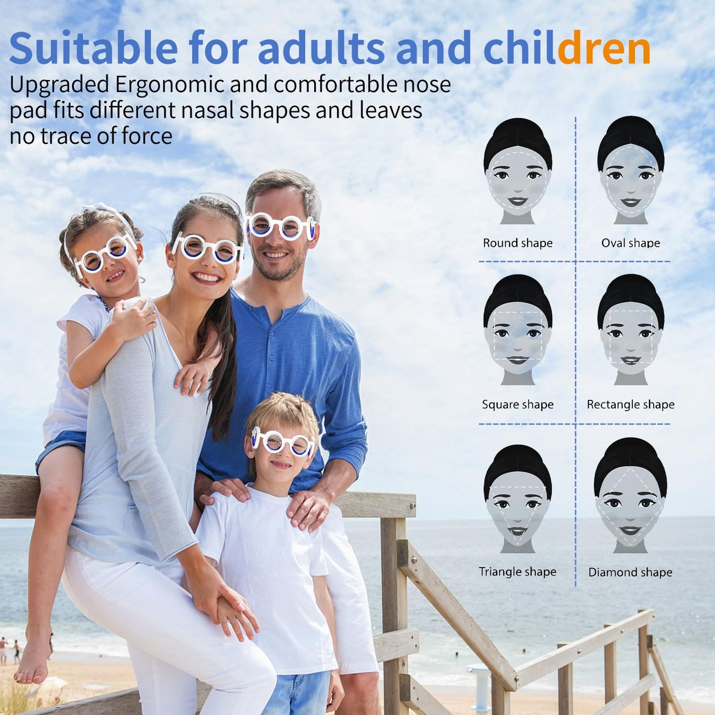 Hion Motion Sickness Glasses Starry – Ultra-Light Portable Travel Anti-Nausea Glasses