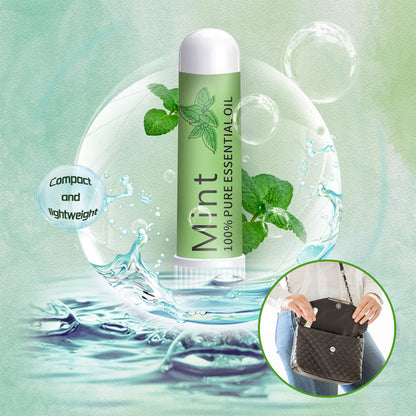 Hion Nausea Relief Inhaler 6-Pack for Motion Sickness & Morning Sickness | Natural Mint Aromatherapy