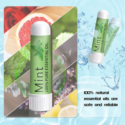Hion Nausea Relief Inhaler - Mint, 100% Natural Essential Oils