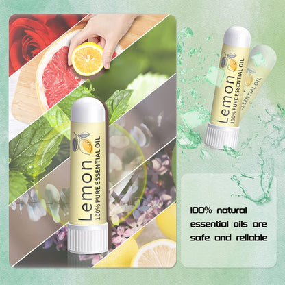 Hion Nausea Relief Inhaler 6-Pack for Motion Sickness & Morning Sickness | Natural Mint Aromatherapy