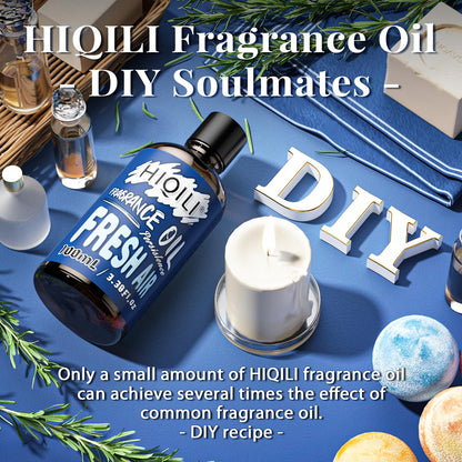 HIQILI Fresh Air Fragrance Oil 100ml – Diffuser, Car Freshies & DIY Scents