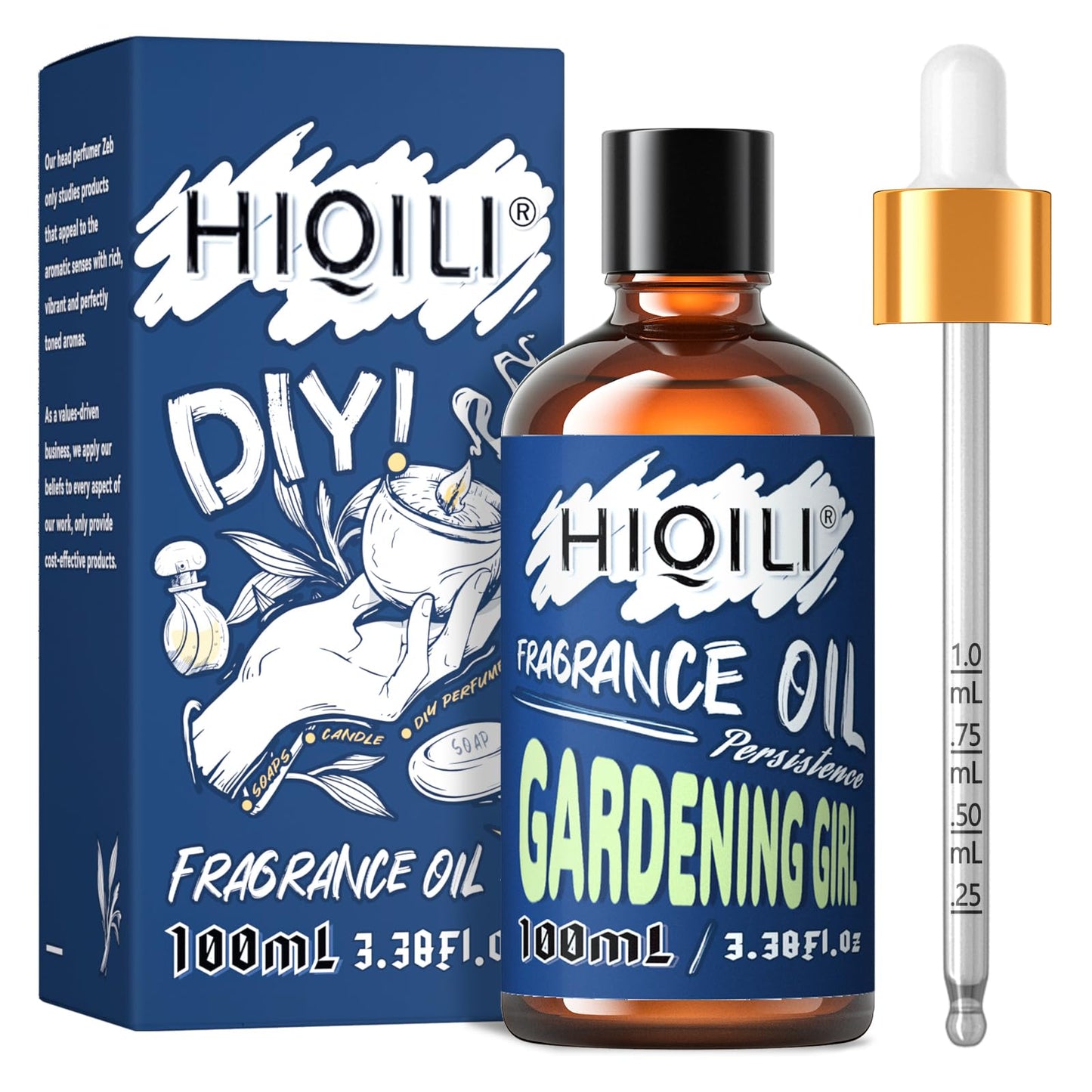HIQILI Gardening Girl Fragrance Oil 100ml - Diffuser & Candle Making