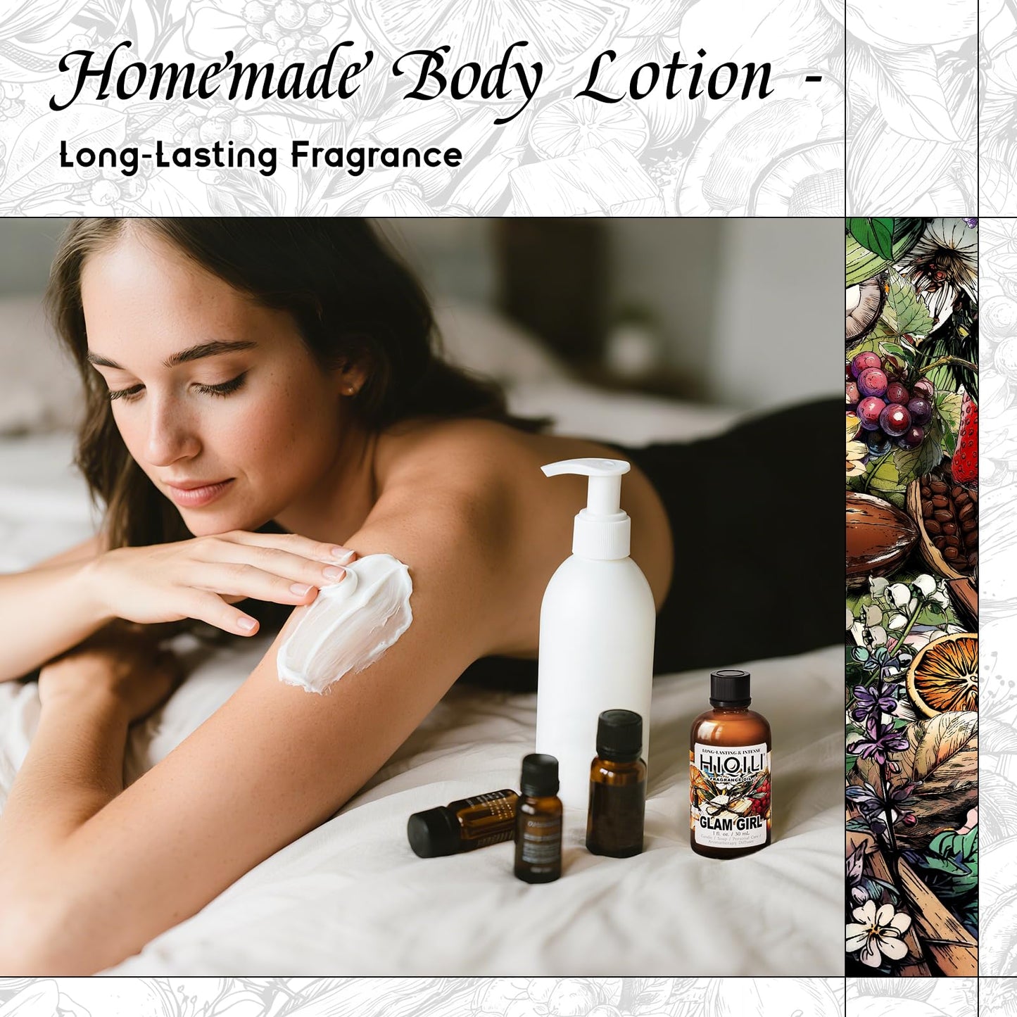 HIQILI Glam Girl Fragrance Oil – Inspired by Her-rera G.Girl | Candle, Soap & Diffuser, 1 oz