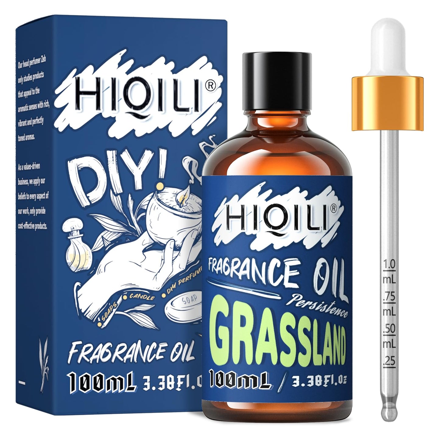 HIQILI Grassland Fragrance Oil 100ml - Diffuser & Candle Making