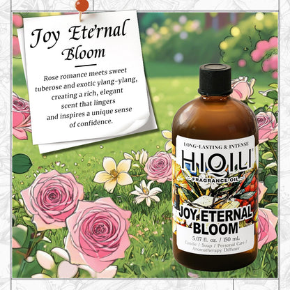 HIQILI Joy Eternal Bloom Fragrance Oil – Jasmine & Rose | 5.07 Fl Oz