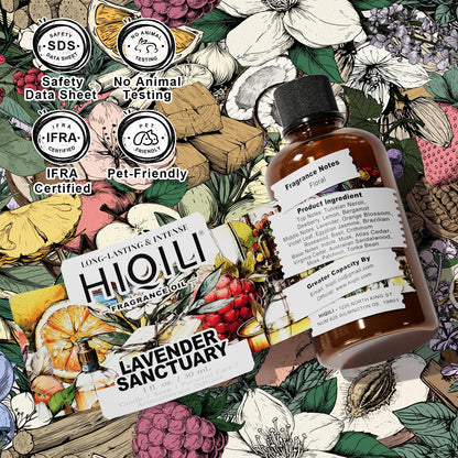 HIQILI Lavender Sanctuary Fragrance Oil – Diffuser, Candle & Soap (1 fl oz)