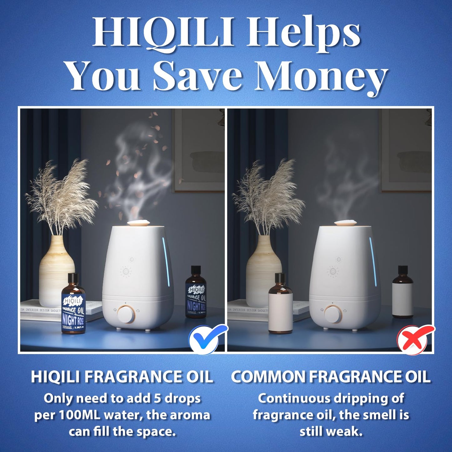 HIQILI Night Rose Fragrance Oil 100ml – Diffuser, Car Freshies, Candle & Soap Making