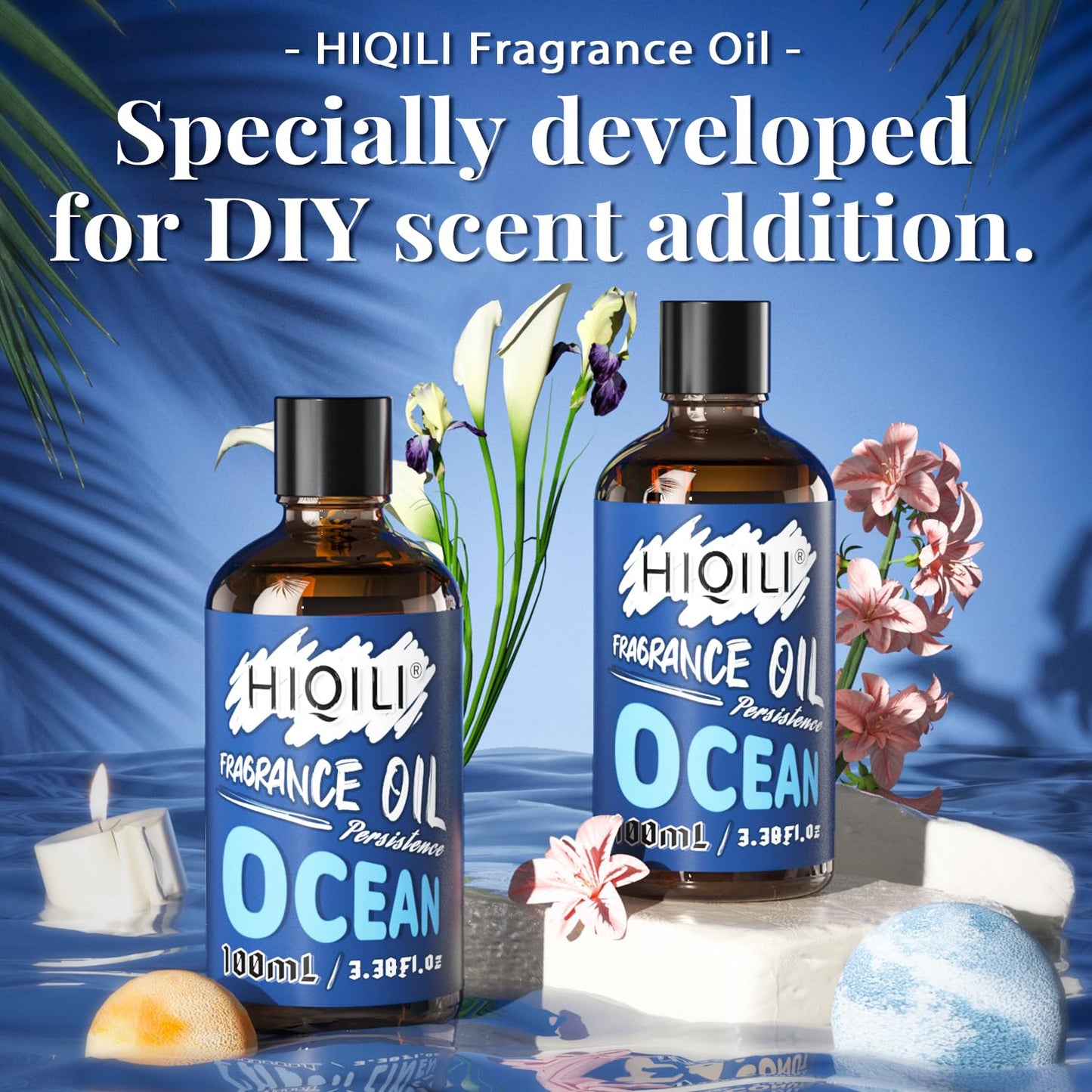 HIQILI Ocean Essential Oil 100ml – Fresh Ocean Fragrance for Diffusers