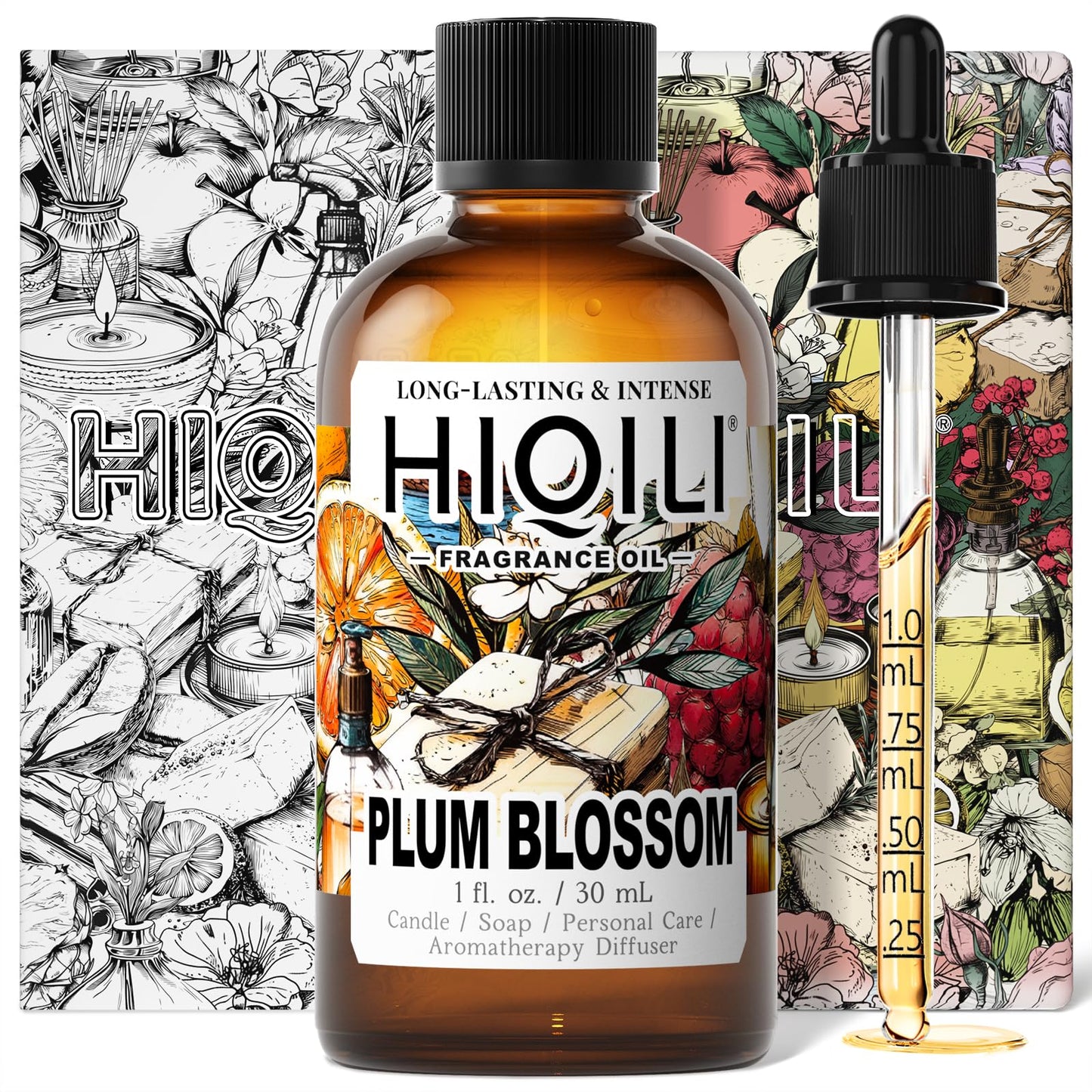 HIQILI Plum Blossom Fragrance Oil 1oz – Candle, Soap, Diffuser
