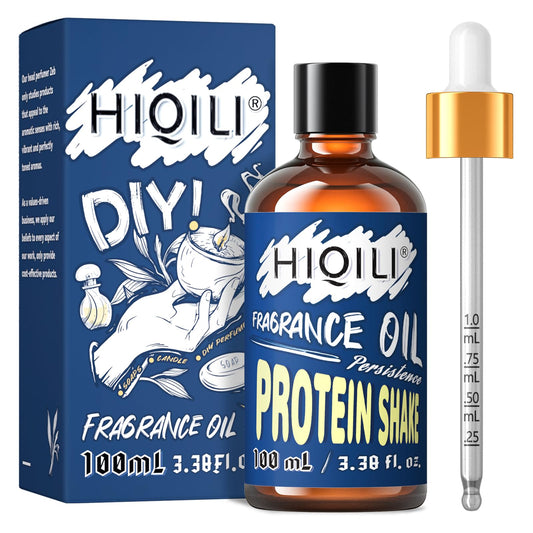 HIQILI Protein Shake Fragrance Oil 100ml – Long-Lasting Scent for Diffuser, Soap & Body Care