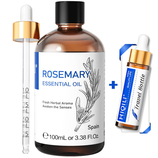 HIQILI Rosemary Essential Oil for Diffuser - 3.38 Fl Oz (Pack of 1)