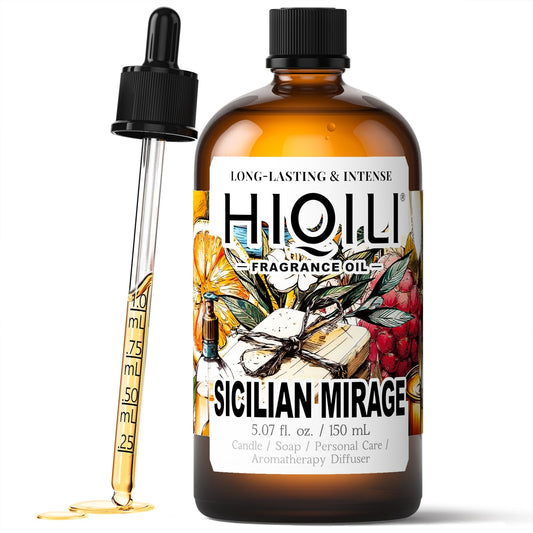 HIQILI Sicilian Mirage Fragrance Oil – Inspired by D.G-bana D-olce (5.07 oz)
