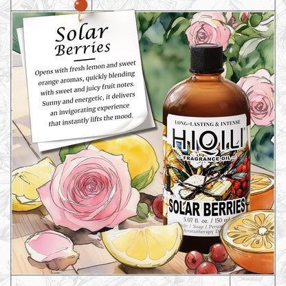 HIQILI Solar Berries Fragrance Oil – 5.07 Fl Oz for Candles & Diffusers