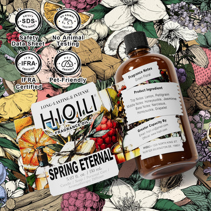 HIQILI Spring Eternal Fragrance Oil – Honeysuckle Scent for Candle & Soap (5.07 oz)