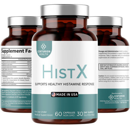 Histx Support Supplement – Quercetin, Stinging Nettle, Vitamin C & Pine Bark | 60 Vegan Capsules