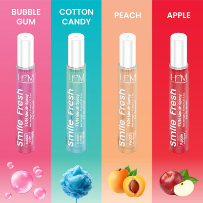 HM Dry Mouth Fun 4 Flavoured Spray – Alcohol-Free, Instant Hydration, 4 Flavors