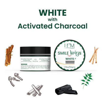 HM Smile Kriya Ayurvedic Toothpowder Duo (Pack of 2) | Whitens Teeth Naturally, Remineralizes Enamel, Strengthens Gums