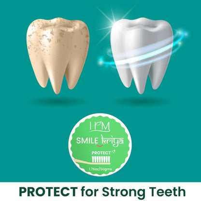 HM Smile Kriya Ayurvedic Toothpowder Duo (Pack of 2) | Whitens Teeth Naturally, Remineralizes Enamel, Strengthens Gums