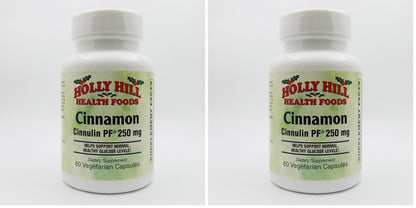 Holly Hill Health Foods Cinnamon Cinnulin PF 250 mg | 60 Veg Capsules (Pack of 2)
