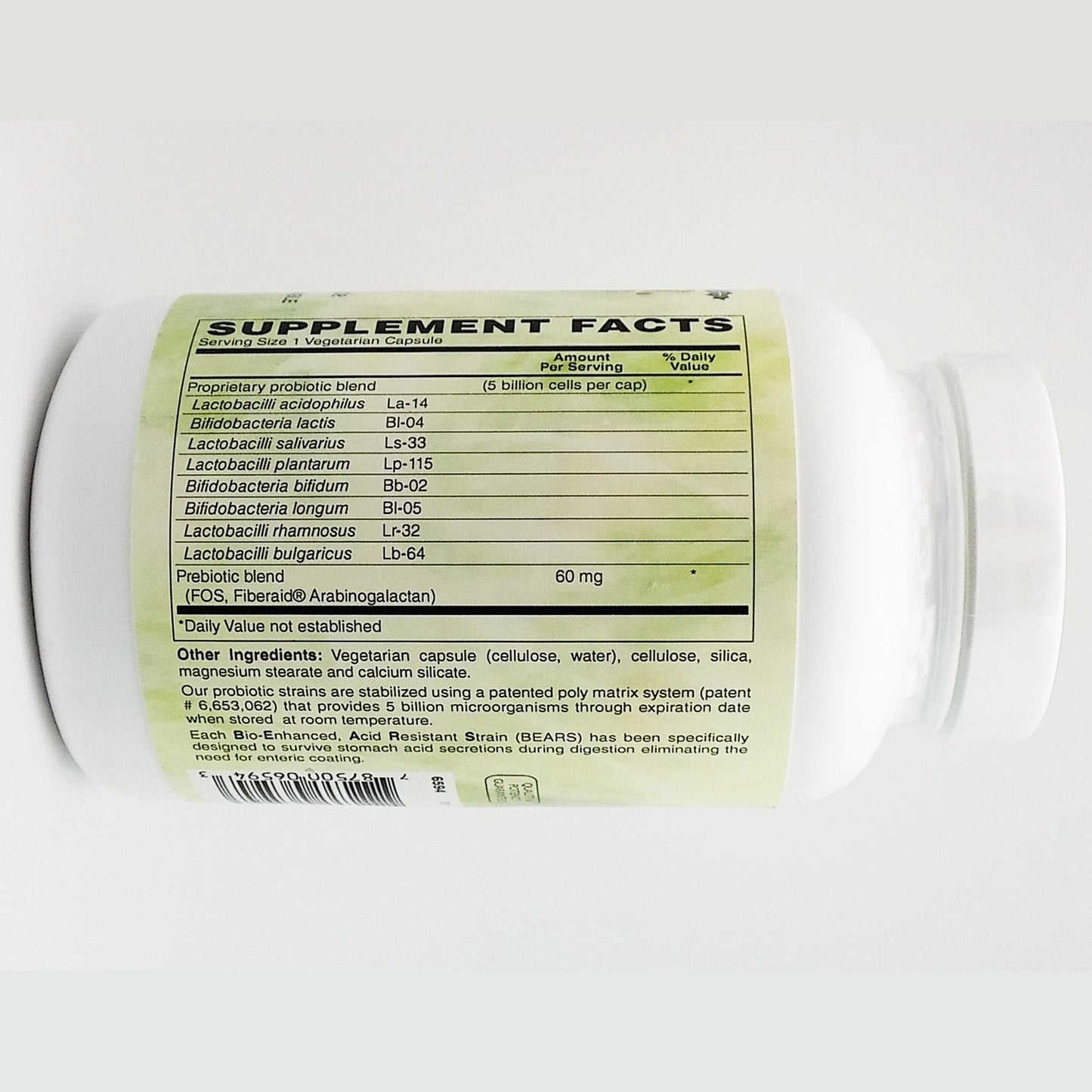 Holly Hill Suprema Dophilus 240 Vegetarian Capsules – Probiotic + Prebiotic Formula