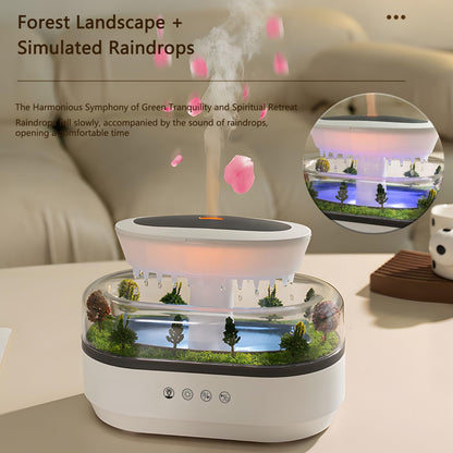 Holwim Cloud Rain Essential Oil Diffuser 250ml – 7-Color Light, Auto-Off, White Noise