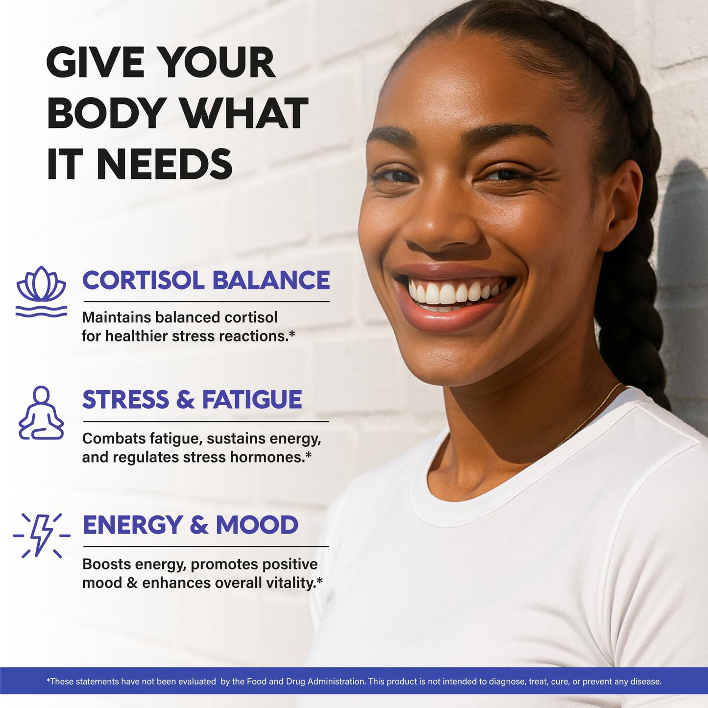 Cortisol Support for Women – Plant-Based Balance (Ashwagandha, Rhodiola, L-Theanine) | Nutraharmony