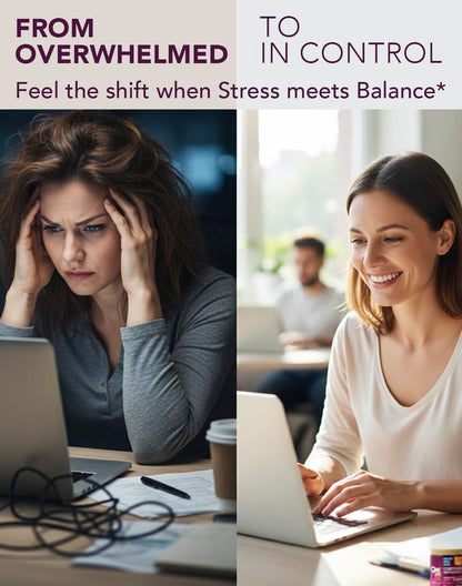 Cortisol Supplements for Women & Men - Adrenal Support & Stress Relief (90 Caps)