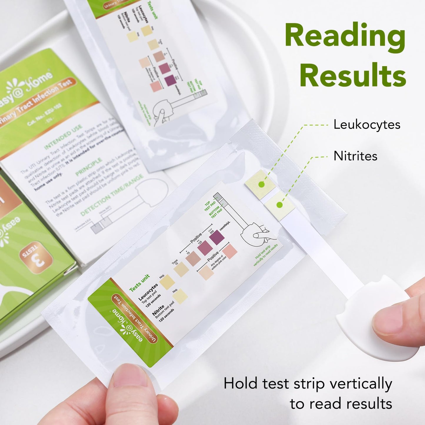 Easy@Home UTI Test Kit – Women’s UTI Strips (9 Pack) Leukocytes & Nitrites, OTC