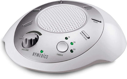 Homedics SoundSleep White Noise Machine – Portable Travel Companion with 6 Sounds