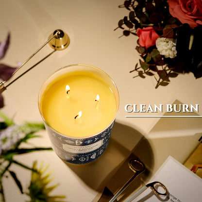 HomeLights 34oz Scented Candle – 3-Wick White Jasmine Tuberose