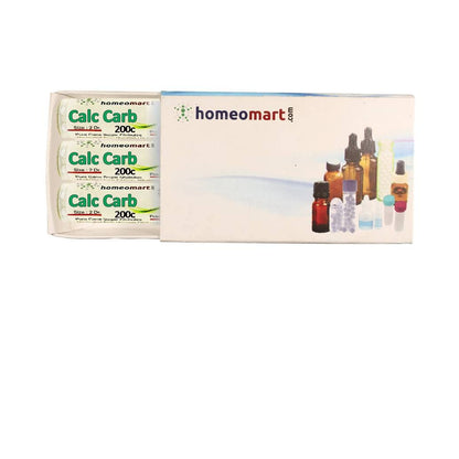 Homeomart Calcarea Carbonica Homeopathy Pellets 200C Potency — Pack of 3